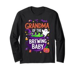 Grandma Of The Brewing Baby T-Shirt Halloween Brewing Langarmshirt von Halloween Designs By ShirtZilla