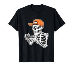 Gaming Halloween Skeleton Scary Gamer Boys Kids T-Shirt von Halloween Gamer Skeleton