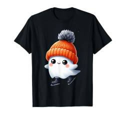 Eislaufen Geist Halloween Party Kostüm Kinder T-Shirt von Halloween Ghost Costume Gift for Halloween Party