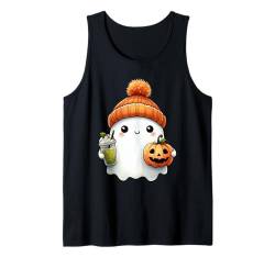 Kürbis Geist Halloween Party Kostüm Kinder Tank Top von Halloween Ghost Costume Gift for Halloween Party