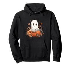 Süßes Boho-Blumengeist Kürbis Halloween Party Geisterkostüm Pullover Hoodie von Halloween Ghost Costume Gift for Halloween Party