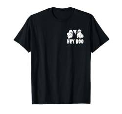 Hey Boo Halloween Design Lustiger Gruselgeist T-Shirt von Halloween Ghost Design Men Women Kids