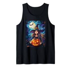 Halloween Deko Frauen Hexe Kürbis Kinder Mädchen Halloween Tank Top von Halloween Kostüm Damen Halloween Outfit Herren