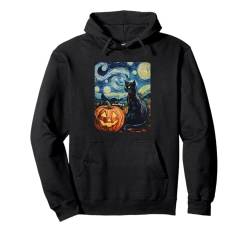 Halloween Deko Frauen Katze Kürbis Männer Kinder Halloween Pullover Hoodie von Halloween Kostüm Damen Halloween Outfit Herren