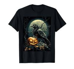 Halloween Deko Frauen Krähe Kürbis Männer Kinder Halloween T-Shirt von Halloween Kostüm Damen Halloween Outfit Herren