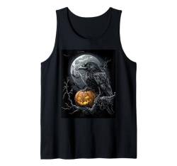 Halloween Deko Frauen Krähe Kürbis Männer Kinder Halloween Tank Top von Halloween Kostüm Damen Halloween Outfit Herren