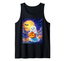 Halloween Deko Frauen Männer Kinder Geist Kürbis Halloween Tank Top von Halloween Kostüm Damen Halloween Outfit Herren