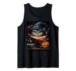 Halloween Deko Frauen Eule Kürbis Männer Kinder Halloween Tank Top von Halloween Kostüm Damen Herren Halloween Outfit