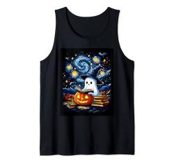 Halloween Deko Frauen Geist Buch Männer Kinder Halloween Tank Top von Halloween Kostüm Damen Herren Halloween Outfit