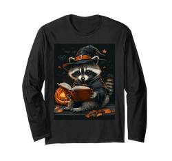 Halloween Frauen Waschbär Kürbis Männer Kinder Halloween Langarmshirt von Halloween Kostüm Damen Herren Halloween Outfit