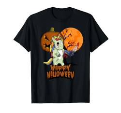 lüstiges Zombiecorn Zombie Einhorn Halloween Für Damen T-Shirt von Halloween Kostüm TRO Geschenke Für Herren Damen