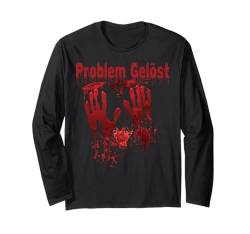 Halloween Blutige Hände Blutspritzer Kostüm Zombie Blut Langarmshirt von Halloween Kostüm Vampire Verkleidung Herren Damen