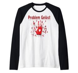 Halloween Blutige Hände Blutspritzer Kostüm Zombie Blut Raglan von Halloween Kostüm Vampire Verkleidung Herren Damen