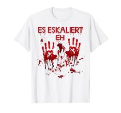 Halloween Blutige Hände Blutspritzer Kostüm Zombie Blut T-Shirt von Halloween Kostüm Vampire Verkleidung Herren Damen