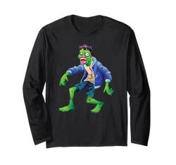 Halloween Kostüm Kinder lustiges Monster Zombie outfit Langarmshirt von Halloween Party Kostüm Damen Grusel Deko Geschenk