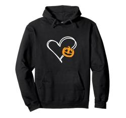 Herz Kürbis Halloween Herren Damen Kinder Pullover Hoodie von Halloween Pumpkin Design Men Women Kids