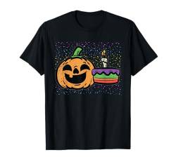 Kürbis Geburtstagstorte Halloween Design T-Shirt von Halloween Pumpkin Design Men Women Kids