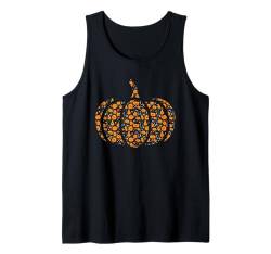 Kürbis Halloween Design Süßigkeiten Muster Tank Top von Halloween Pumpkin Design Men Women Kids