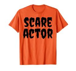 Spukhaus Narbe Schauspieler Halloween Ernte Lustig Mann Frau T-Shirt von Halloween Security Shopp