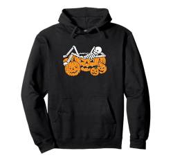 Skelett Kürbis Halloween Design Schädel Pullover Hoodie von Halloween Skeleton Design Men Women Kids