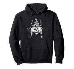 Skull Bug Halloween Design Gruseliges Skelett Gothic Gothic Pullover Hoodie von Halloween Skeleton Design Men Women Kids