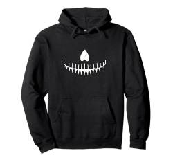 Totenkopf Gesicht Halloween Design Gruseliges Skelett Gothic Goth Pullover Hoodie von Halloween Skeleton Design Men Women Kids