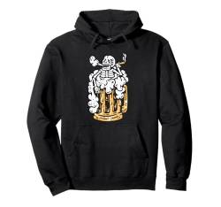 Happy Skelett Halloween Design Lustiger Totenkopf Trinken Pullover Hoodie von Halloween Skeleton Design Men Women