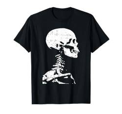 Menschliches Skelett Halloween Design Lustiger Retro Schädel T-Shirt von Halloween Skeleton Design Men Women