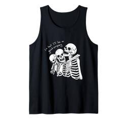 Skelett Squad Halloween Design Happy Skull Herren Damen Tank Top von Halloween Skeleton Design Men Women