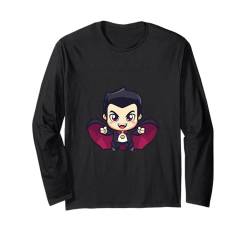 Lustiger Halloween-Vampir-Baby-Comic Langarmshirt von Halloween Spooky Season Inc