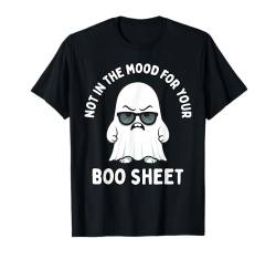 Boo Sheet Ghost Lustiges Halloween-Kostüm Grumpy Herren Damen T-Shirt von Halloween Time Merch Store