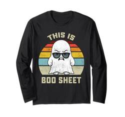 Dies ist Boo Sheet Ghost Vintage Halloween Kostüm Herren Damen Langarmshirt von Halloween Time Merch Store