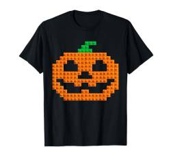 Halloween Master Builder Kürbis Ziegel Baustein Jungen T-Shirt von Halloween Time Merch Store