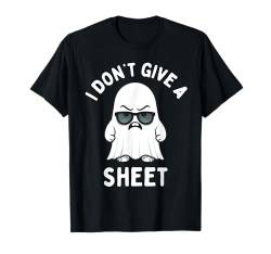 I Don't Give a Sheet Boo Lustiges Halloween-Kostüm Geist T-Shirt von Halloween Time Merch Store