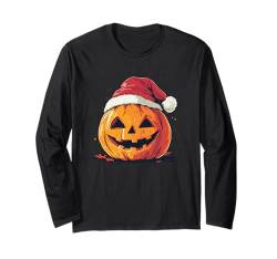 Halloween Deko Kinder Frauen Männer Kürbis Weihnachtsmütze Langarmshirt von Halloween Weihnachten Kostüm Damen Herren Outfit