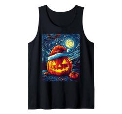 Halloween Deko Kinder Frauen Männer Kürbis Weihnachtsmütze Tank Top von Halloween Weihnachten Kostüm Damen Herren Outfit