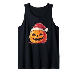 Halloween Deko Kinder Frauen Männer Kürbis Weihnachtsmütze Tank Top von Halloween Weihnachten Kostüm Damen Herren Outfit