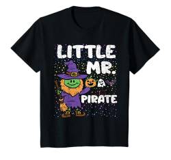 Kinder Kleiner Pirat Halloween Design Niedliche Hexe Geist Kürbis T-Shirt von Halloween Witch Design Toddler Boys Kids