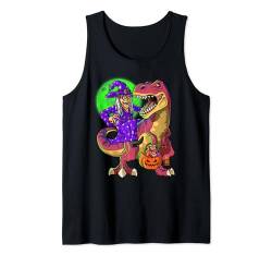 T-Rex Hexenkostüm Halloween Kinder Dinosaurier Hexe Tank Top von Haloween T-Rex Zajoo