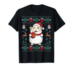 Ugly Hamster Lover Santa Hat Xmas Holiday Hamster Christmas T-Shirt von Hamster Christmas Party Shirts Co