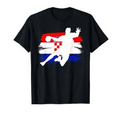 Handball Kroatien Trikot Handballspieler Handballspiel T-Shirt von Handball Kroatien Tshirt Croatia Handballfan