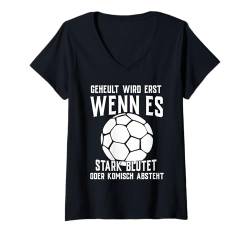 Damen Handball Geschenk Handballer Handballspieler Handballspiel T-Shirt mit V-Ausschnitt von Handball Tshirt Herren Handballer Handballfan