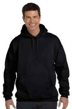 Hanes Herren Ultimate Cotton Heavyweight Pullover Hoodie Sweatshirt - Schwarz - Medium von Hanes