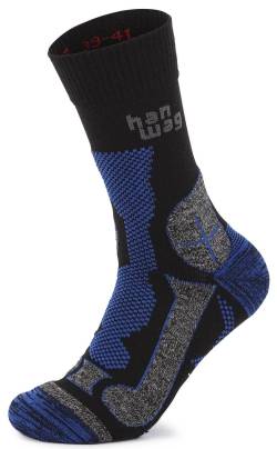 Merino Trek Sock Black Royal Blue von Hanwag