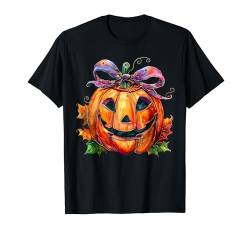 Halloween Coquette Bow Pumpkin Spooky Season Autumn Fall T-Shirt von Happy Halloween Trick Or Treat Candy Men Women Kid