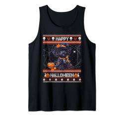 Happy Halloween Ugly Poodle Howl-o-ween Pumpkin Dog lover Tank Top von Happy Halloween Trick Or Treat Candy Men Women Kid