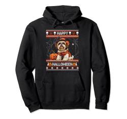 Happy Halloween Ugly Shih Tzu Howl-o-ween Pumpkin Dog lover Pullover Hoodie von Happy Halloween Trick Or Treat Candy Men Women Kid