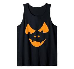 Scary Spooky Pumpkin Face Jack-O-Lantern Halloween Costume Tank Top von Happy Halloween Trick Or Treat Candy Men Women Kid