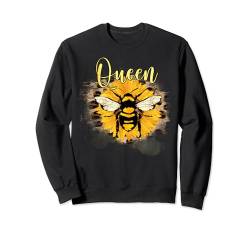 Bee Happy Spring Bees Queen Oma Mama Frau Lustige Mädchen Sweatshirt von Happy Spring Summer Bumble Bee Men Women Kid Gifts