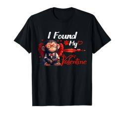 Monkey Valentine's Day Love Heart Animal Graphic Gifts T-Shirt von Happy Valentine's Day Gifts For Mens Womens Kids